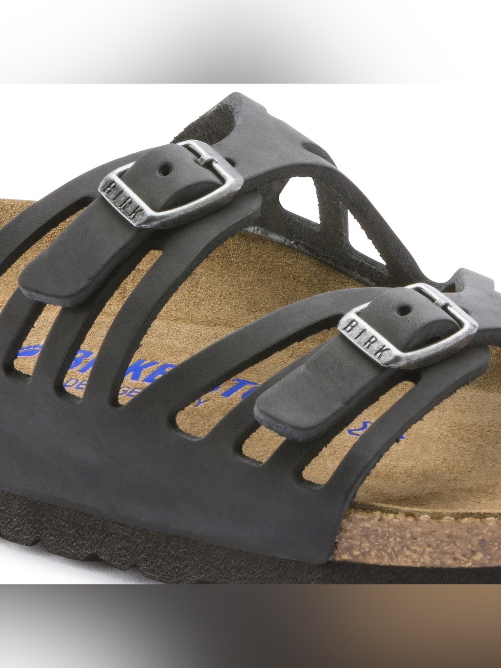Birkenstock π
Granada Black Oiled Leather Soft Footbed Sandal Slide 39 Wmns 8 - Picture 3 of 12